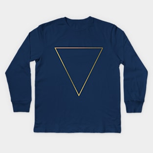 Triangle Upside Down Kids Long Sleeve T-Shirt